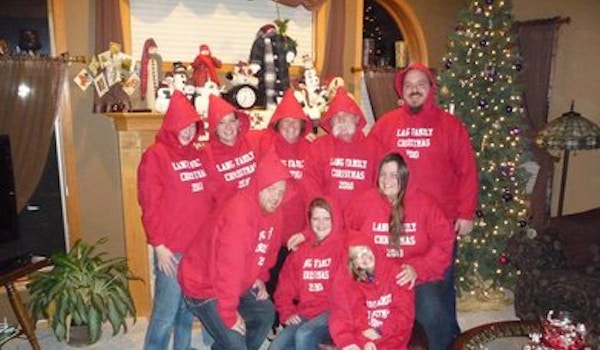 Lang Family Christmas T-Shirt Photo